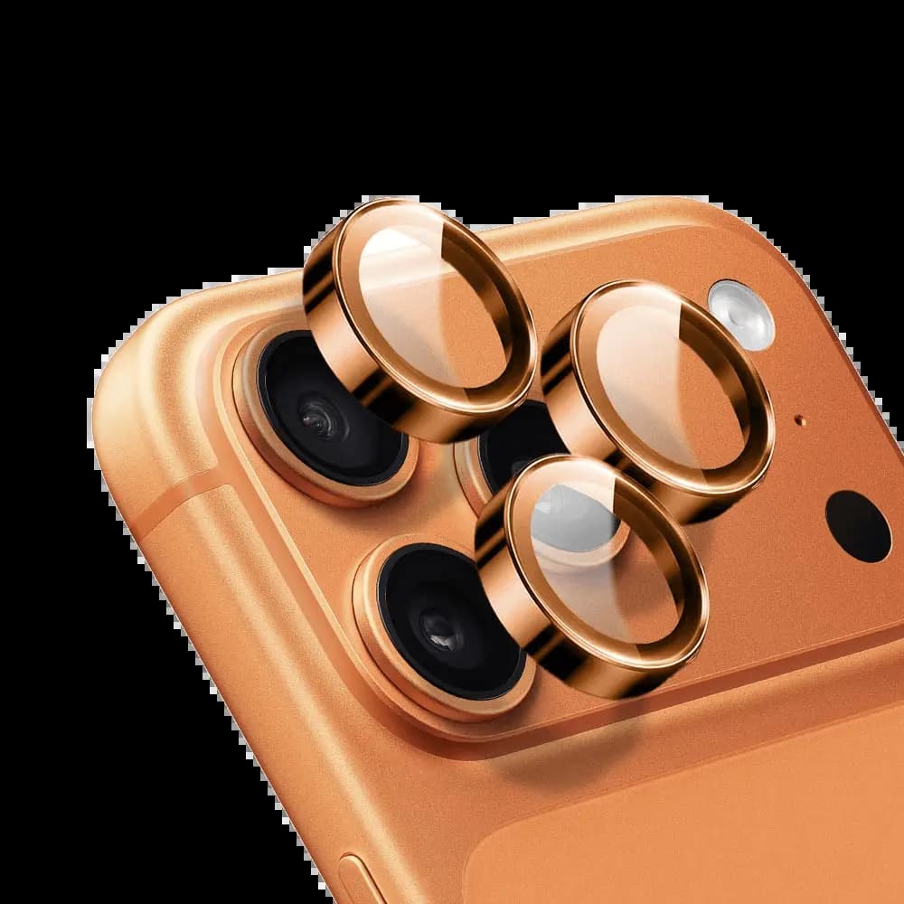 Protection Lentille Apple iPhone 17 Pro & 17 Pro Max Orange Cosmique