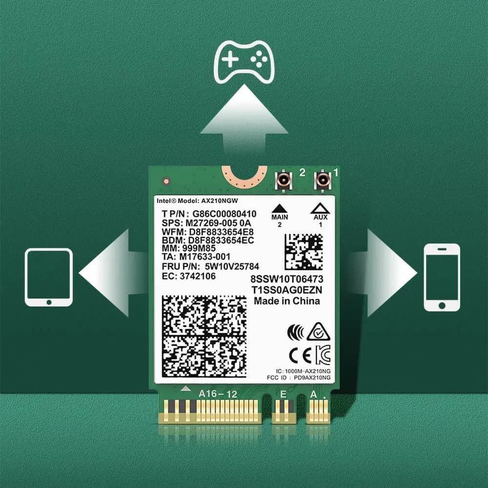 Carte WiFi PCI-E Comfast + Bluetooth (5374 Mbps)
