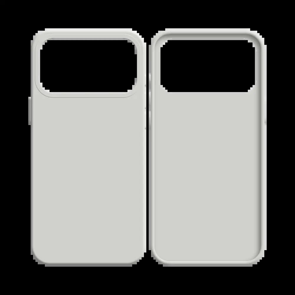 Coque Silicone Compatible pour Apple iPhone 17 Pro Max Blanc