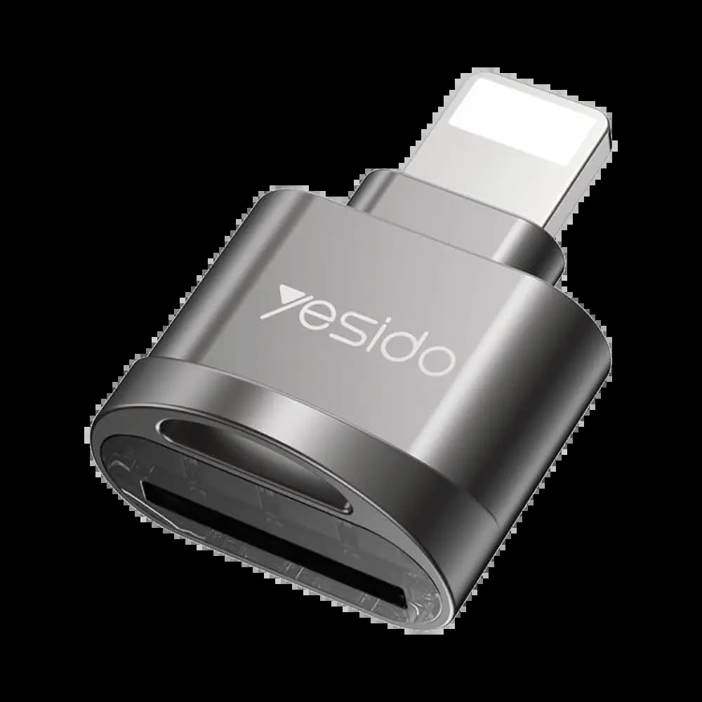 Lecteur de Cartes Yesido Lightning Noir