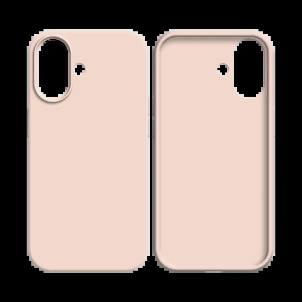 Coque Silicone Compatible pour Apple iPhone 17 Rose Gold