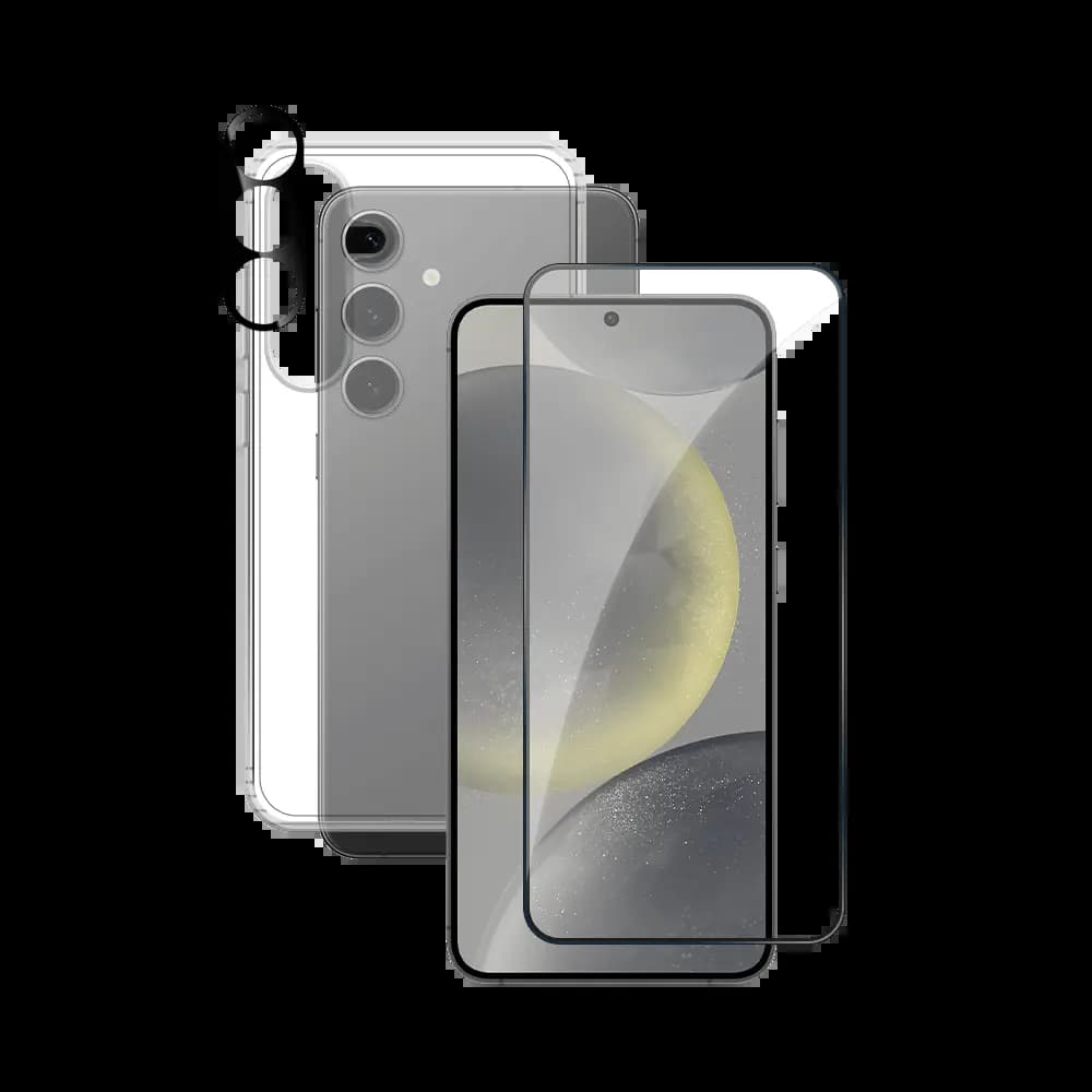 Pack de Protection Coque + Protection Lentille + Verre Trempé PROTECT pour Samsung Galaxy A56 5G Transparent