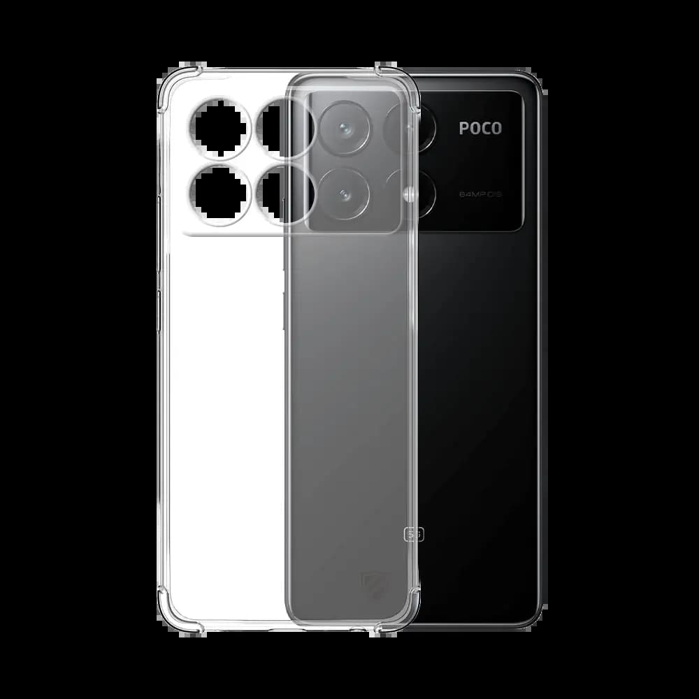 Coque Silicone Renforcée PROTECT pour Xiaomi Poco X6 Pro 5G Transparent