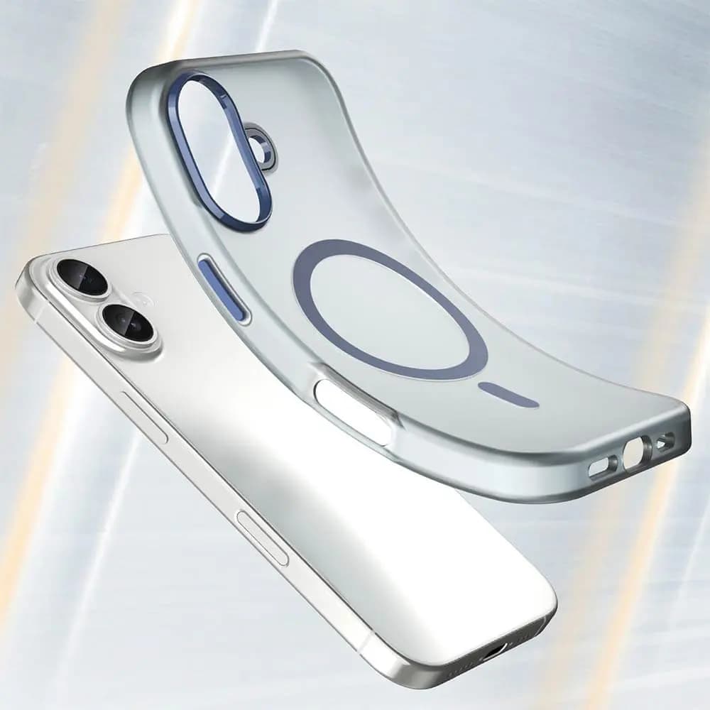Coque MagSafe bi-matière – iPhone 17 – PROTECT MF-006 Bleu Marine