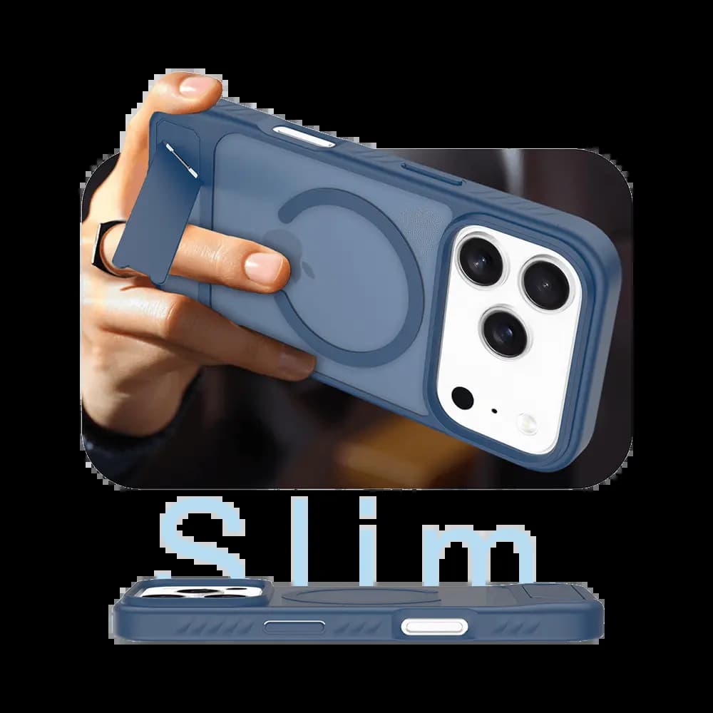 Coque de Protection MagSafe avec Support PROTECT pour Apple iPhone Air Bleu