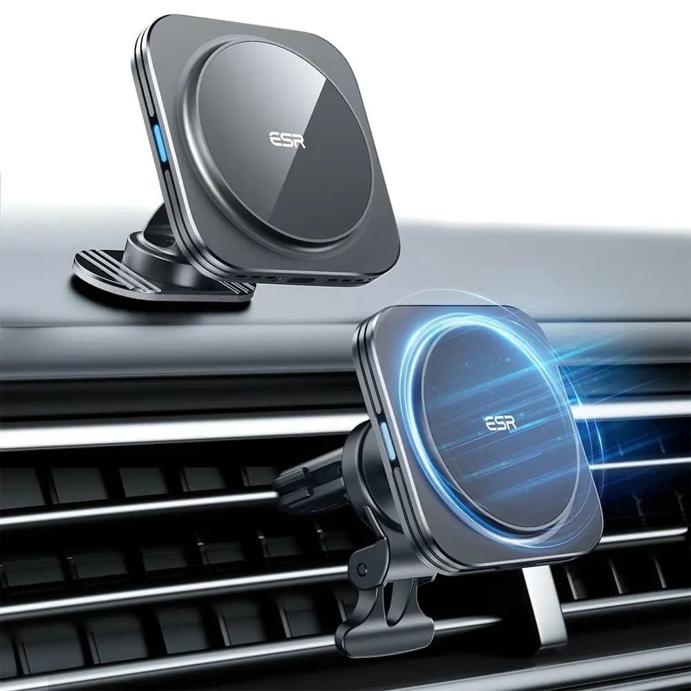 Support Smartphone Chargeur à Induction pour Voiture ESR 15W Noir
