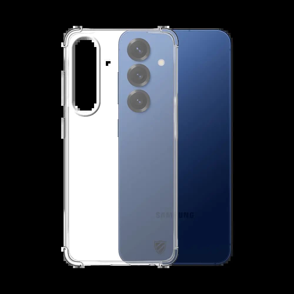 Coque Silicone Renforcée PROTECT pour Samsung Galaxy S25 Transparent