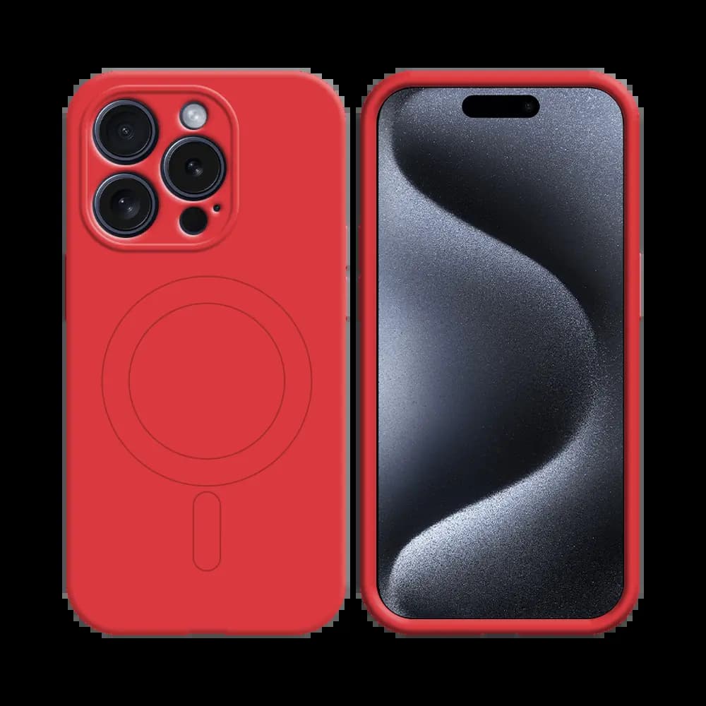 Coque de Protection PROTECT pour Apple iPhone 15 Pro MagSafe Rouge
