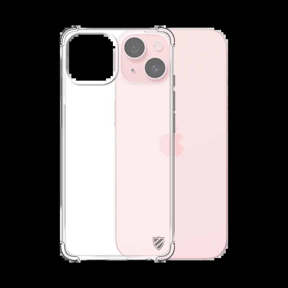 Coque antichoc renforcée transparente – Apple iPhone 15 – silicone PROTECT