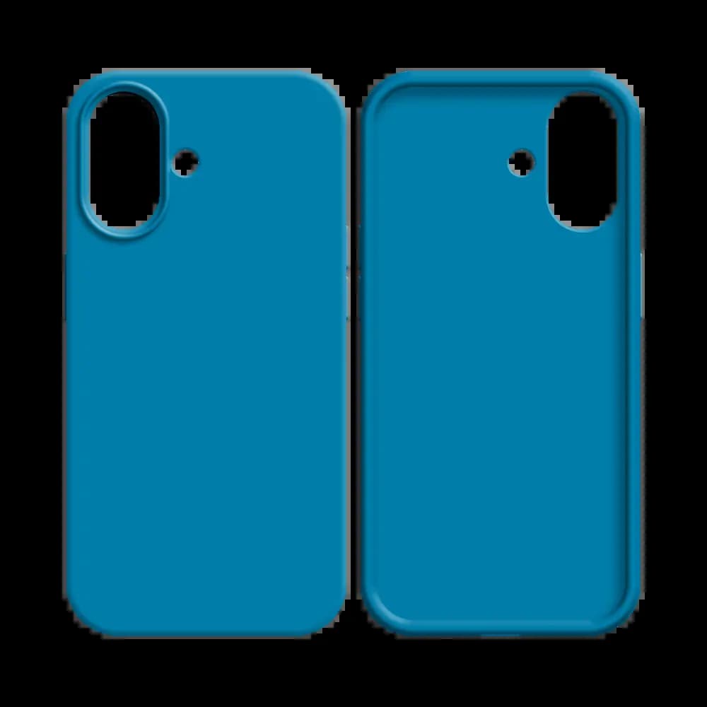 Coque Silicone Compatible pour Apple iPhone 17 Bleu Ciel