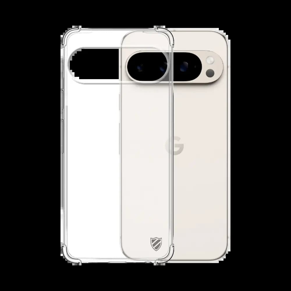 Coque antichoc renforcée transparente – compatible Google Pixel 9 / 9 Pro – silicone PROTECT