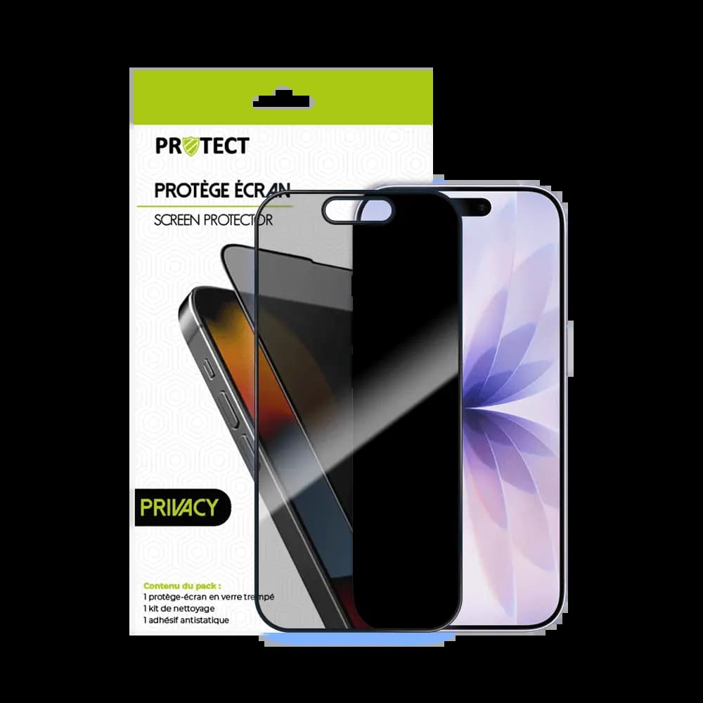 Verre Trempé PRIVACY PROTECT pour Apple iPhone 17 Transparent