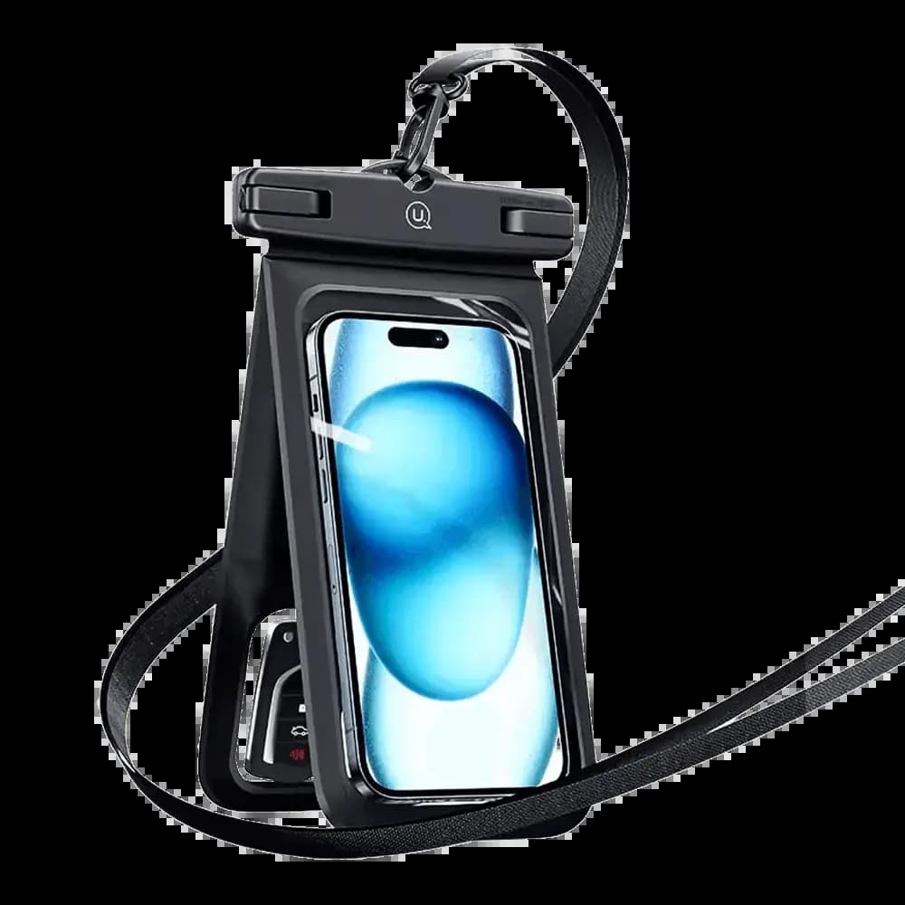 Pochette de Protection Étanche Usams à Double Poche IP68 Noir