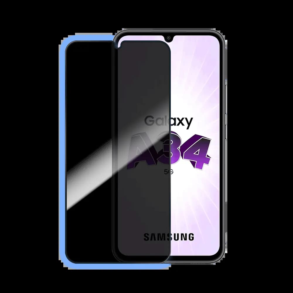 Verre Trempé PRIVACY PROTECT pour Samsung Galaxy A34 5G Transparent