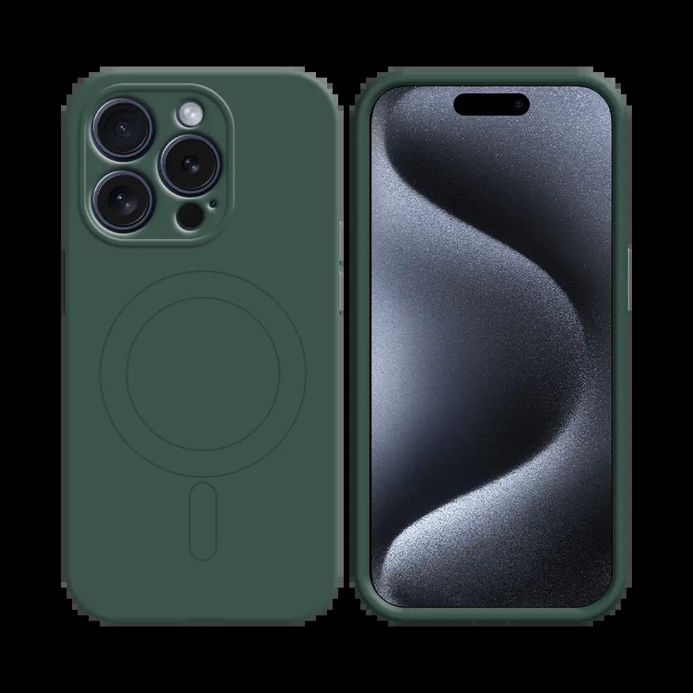 Coque de Protection PROTECT pour Apple iPhone 15 Pro Max MagSafe Vert Foncé