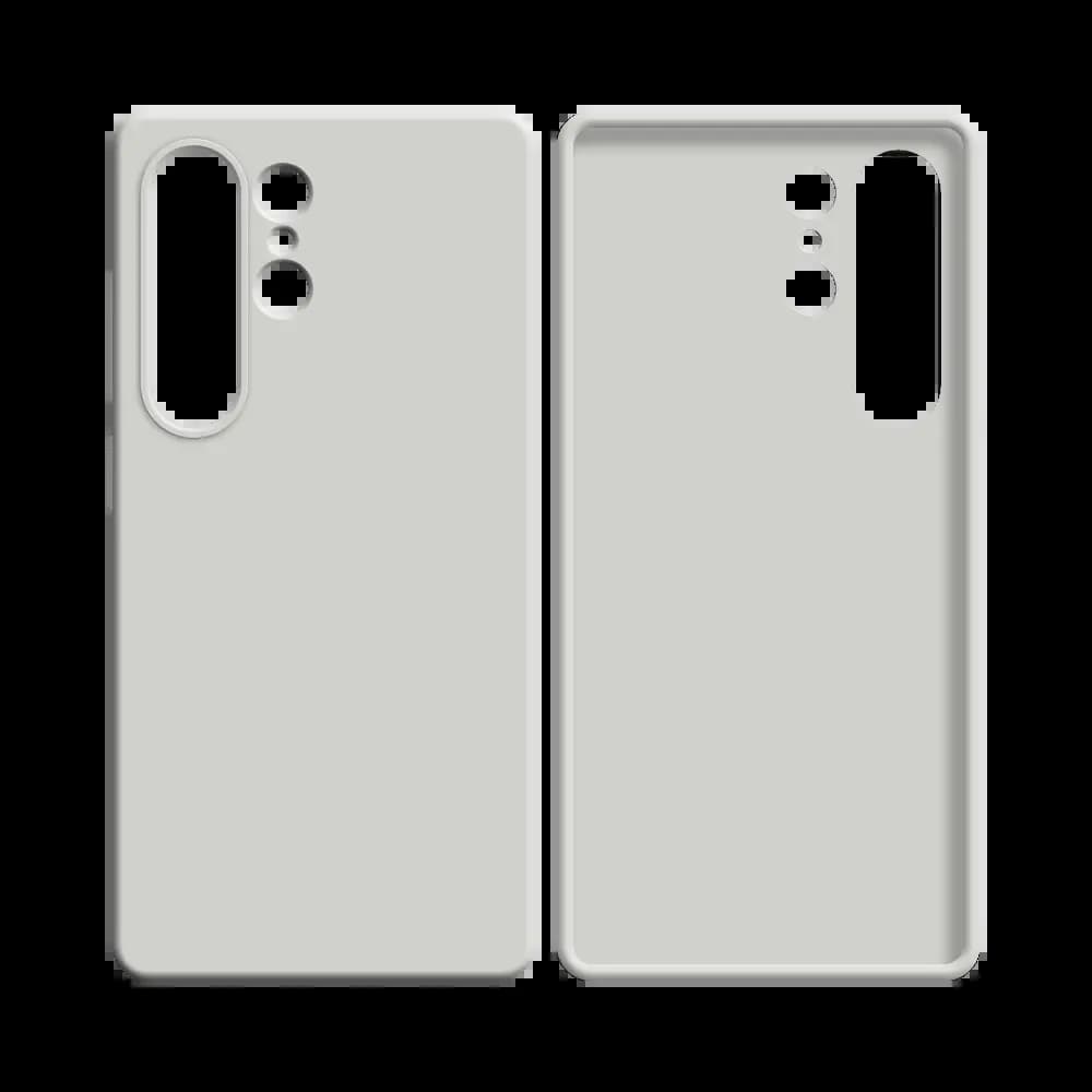 Coque Silicone Compatible pour Samsung Galaxy S25 Ultra Blanc