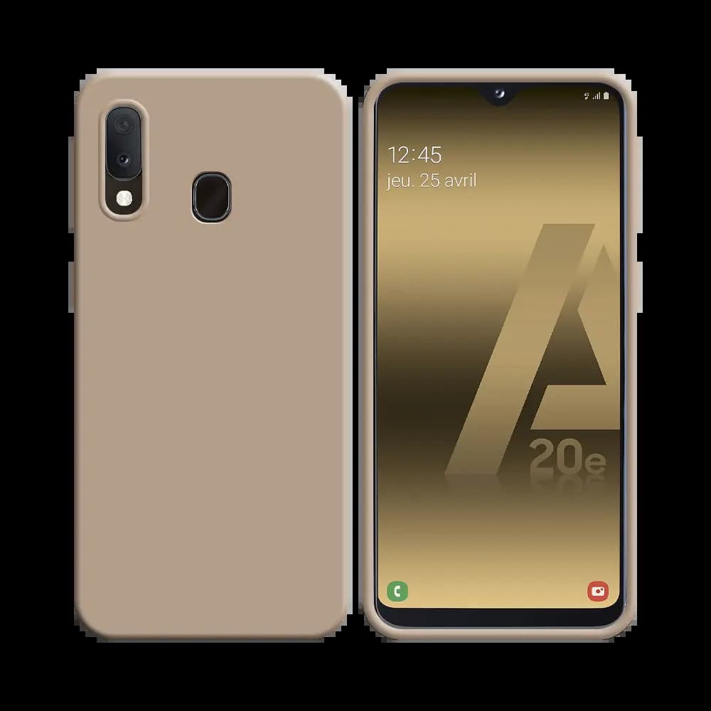 Coque Silicone Compatible pour Samsung Galaxy A20e Rose Gold