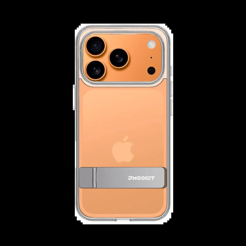 Coque de Protection Metal Bracket JMGOKIT pour Apple iPhone 17 Pro Transparent