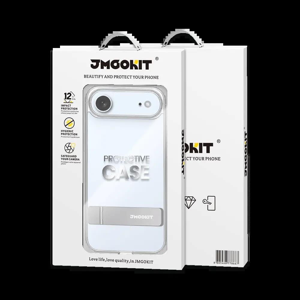 Coque de Protection Metal Bracket JMGOKIT pour Apple iPhone Air Transparent