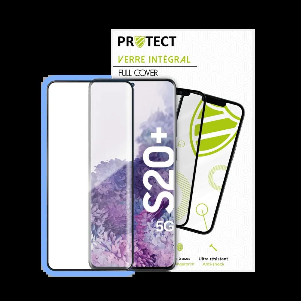 Verre trempé intégral 5D 9H – protection écran Samsung Galaxy S20+ 5G – PROTECT Noir