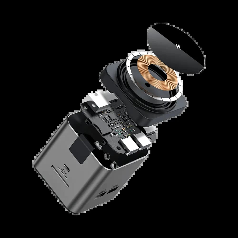 Station D'Accueil Multiport Wiwu USB-C 9 en 1 avec Charge Magnétique 100W Gris