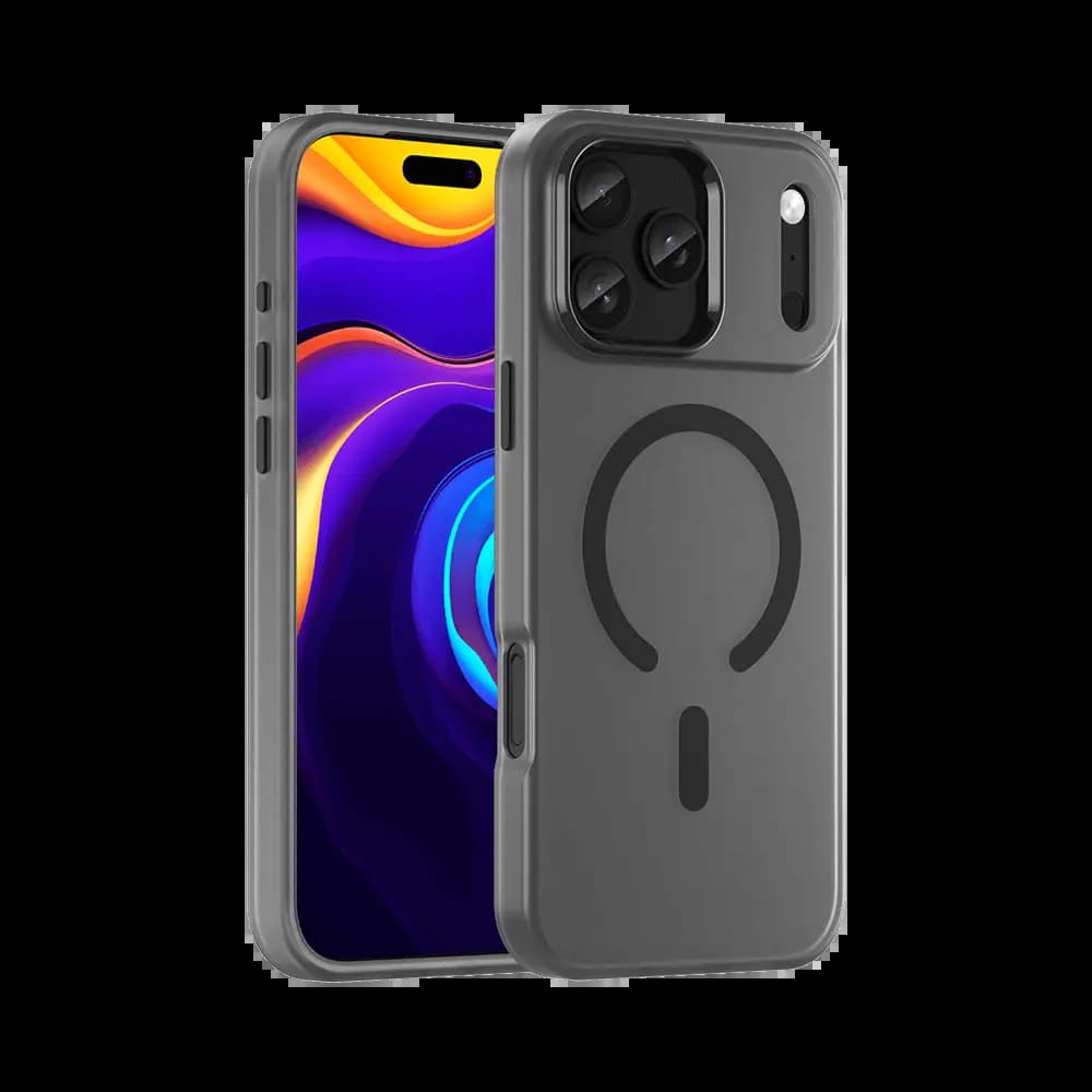 Coque MagSafe bi-matière – iPhone 17 Pro Max – PROTECT MF-006 Noir