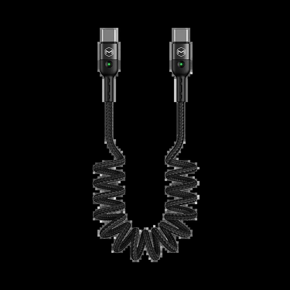 Câble Data USB-C vers USB-C Mcdodo (avec LED) 60W 1.8m Noir