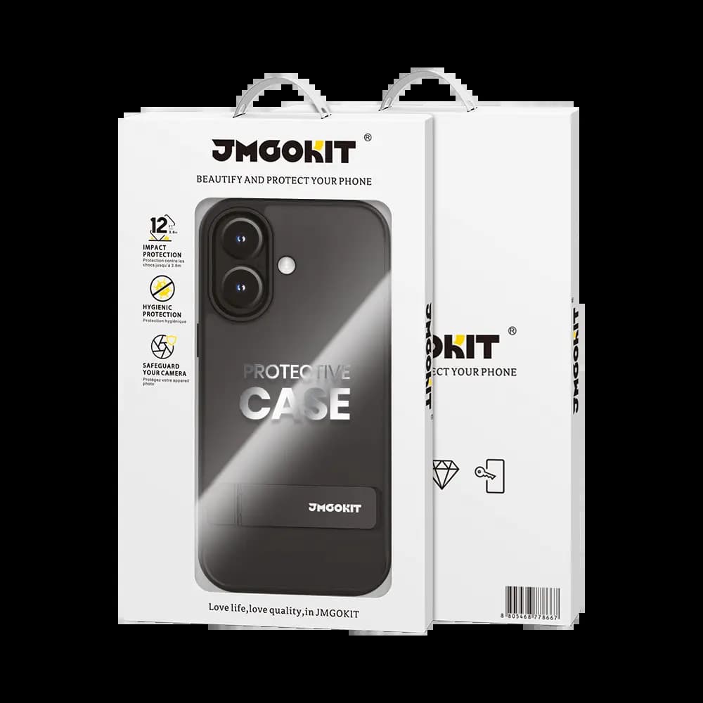 Coque de Protection Metal Bracket JMGOKIT pour Apple iPhone 17 Noir