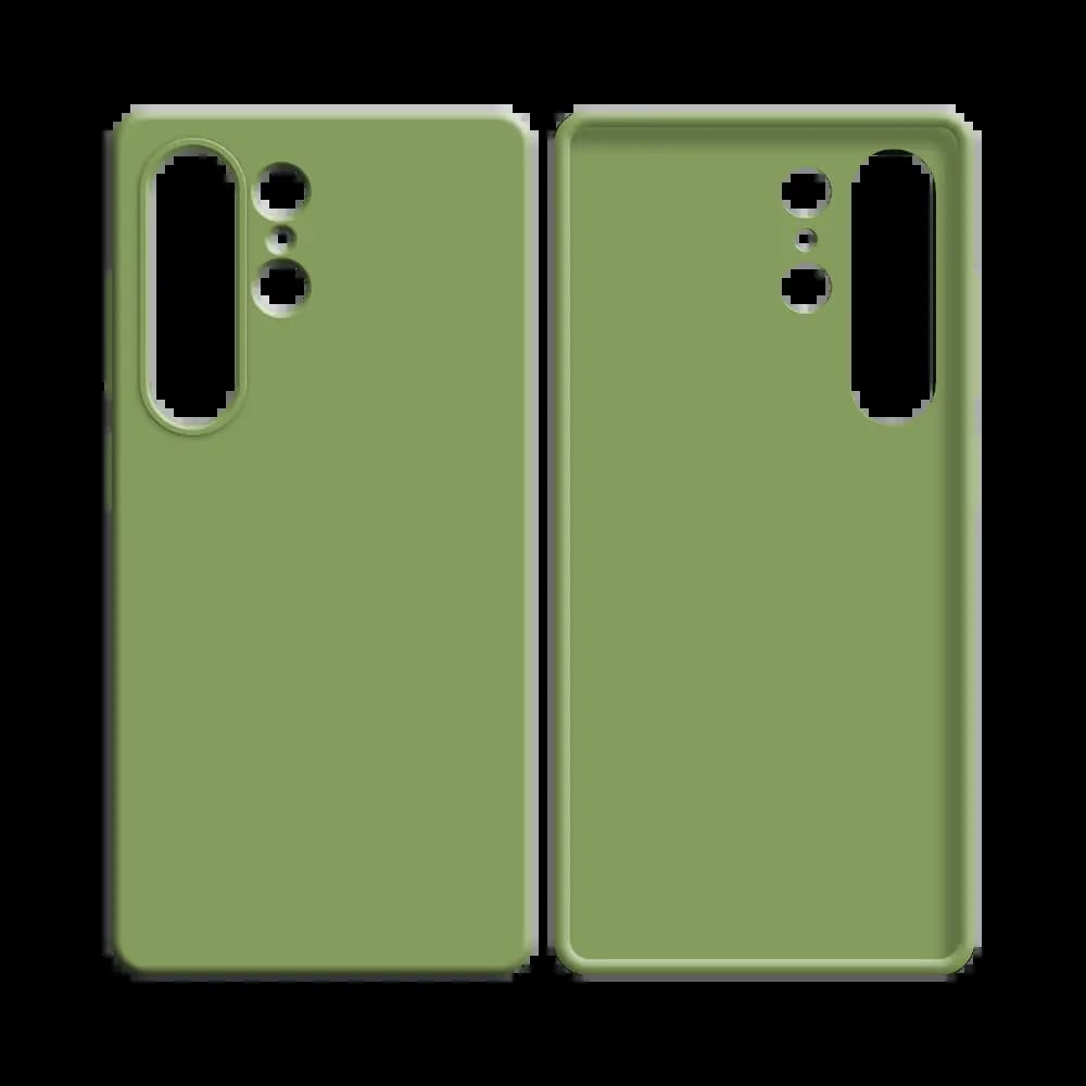 Coque Silicone Compatible pour Samsung Galaxy S25 Ultra Vert