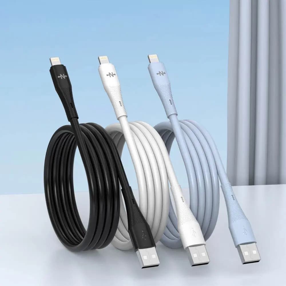 Câble Data USB vers Lightning CONNECT 10W (1m) Noir