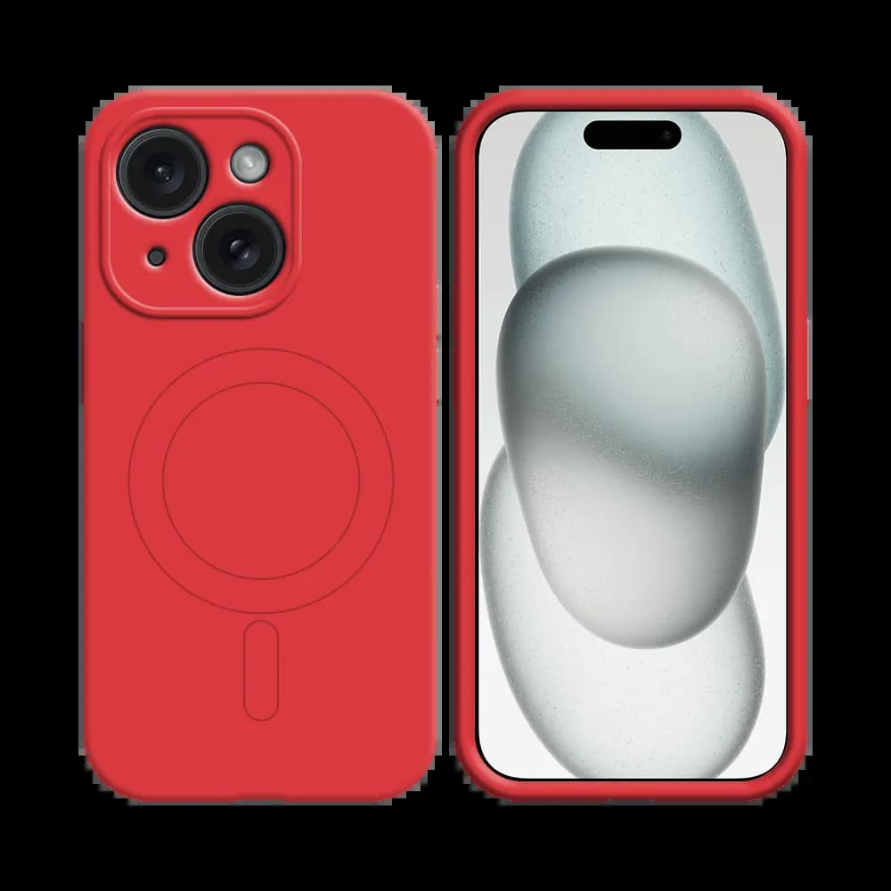 Coque de Protection PROTECT pour Apple iPhone 15 Plus MagSafe Rouge