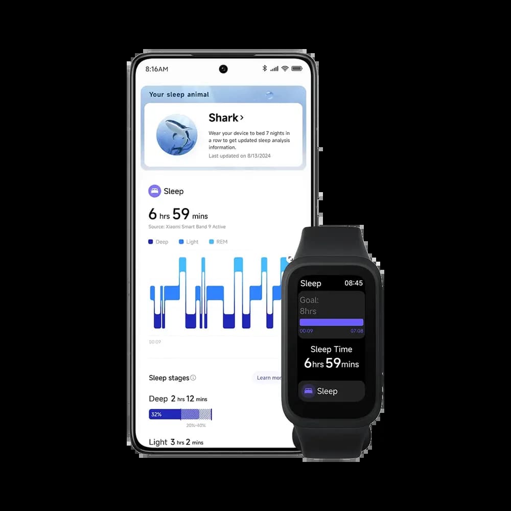 Montre Connectée Xiaomi Smart Band 9 Active Noir