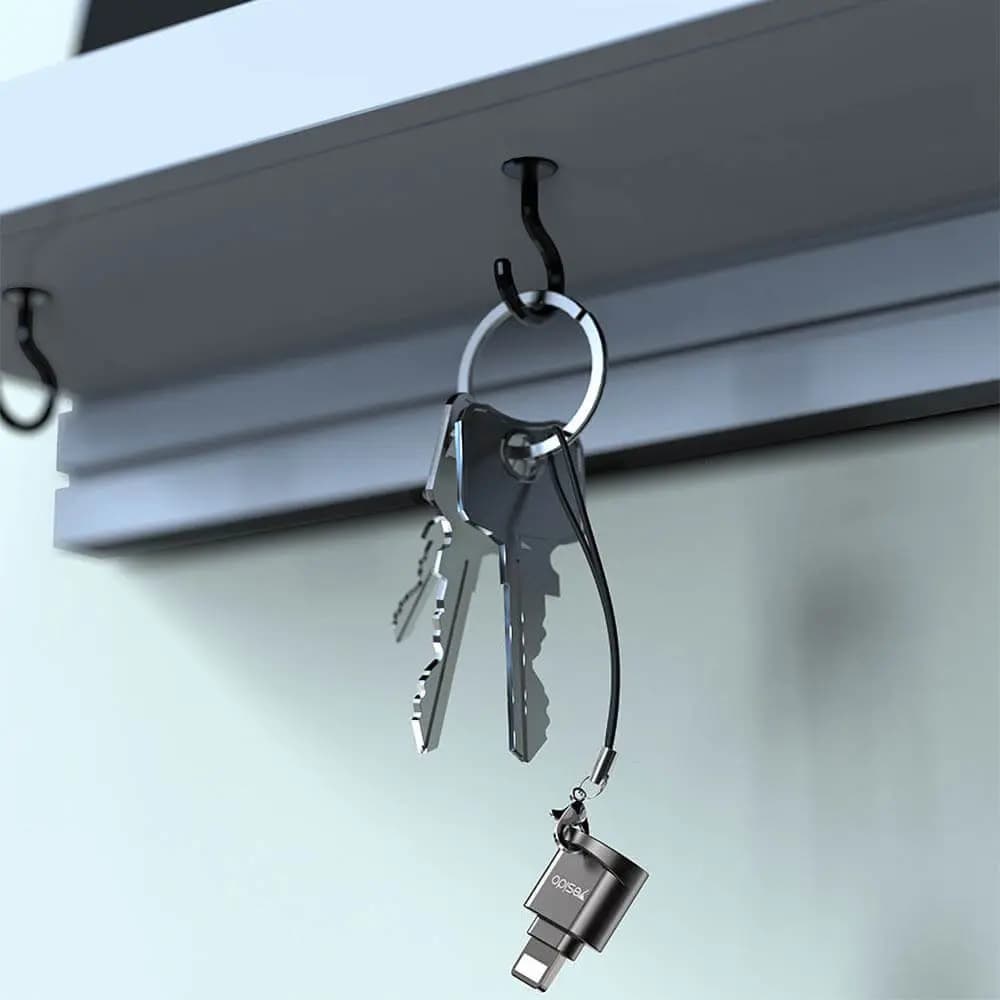 Lecteur de Cartes Yesido Lightning Noir