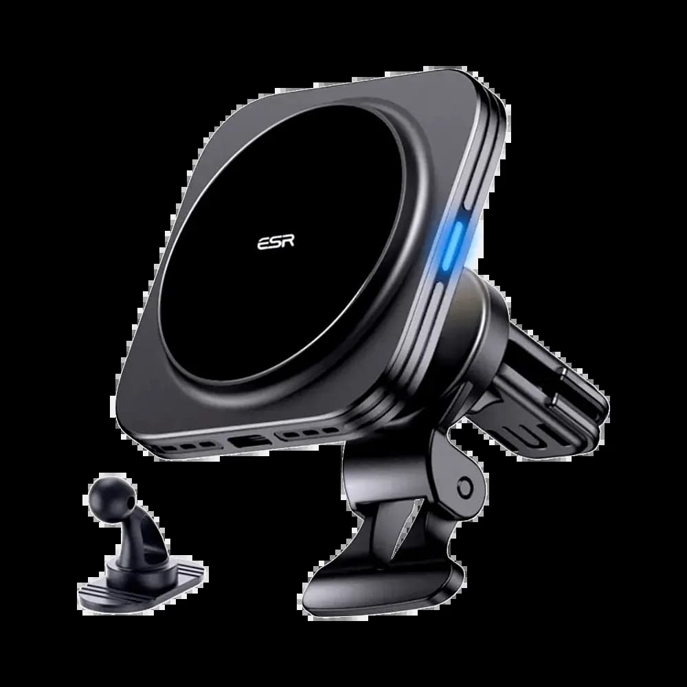 Support Smartphone Chargeur à Induction pour Voiture ESR 15W Noir