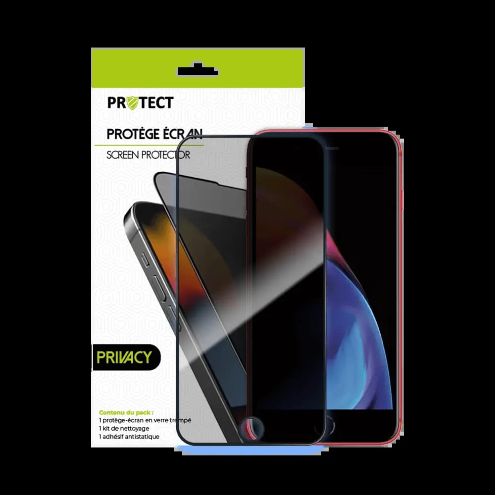 Verre Trempé PRIVACY PROTECT pour Apple iPhone 6 Plus, iPhone 6S Plus, iPhone 7 Plus & iPhone 8 Plus Transparent