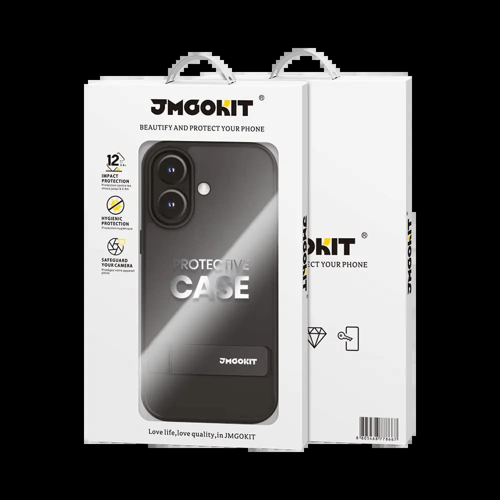 Coque de Protection JMGOKIT pour Apple iPhone 16 Noir