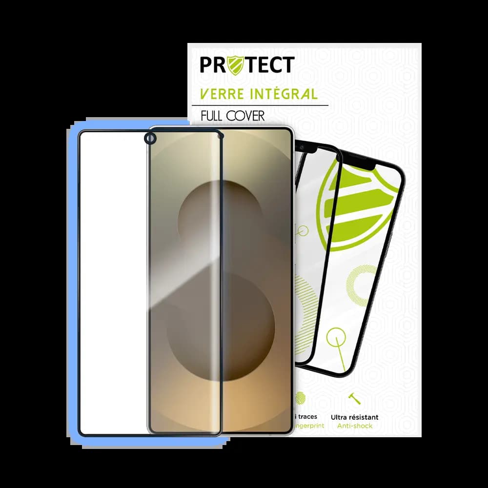 Verre trempé intégral 5D 9H – protection écran Samsung Galaxy S25 Ultra – PROTECT Noir