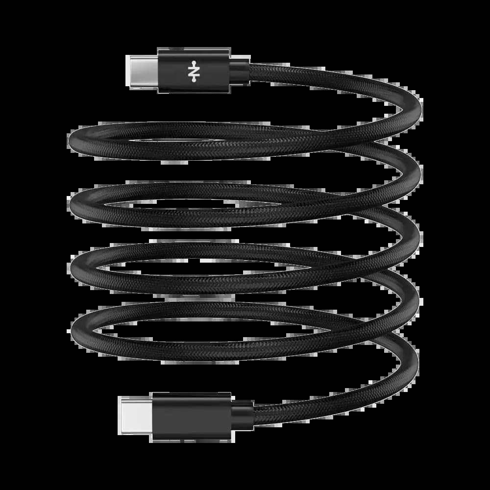 Câble Data Type-C vers Type-C CONNECT Magnétique 60W (1m) Noir