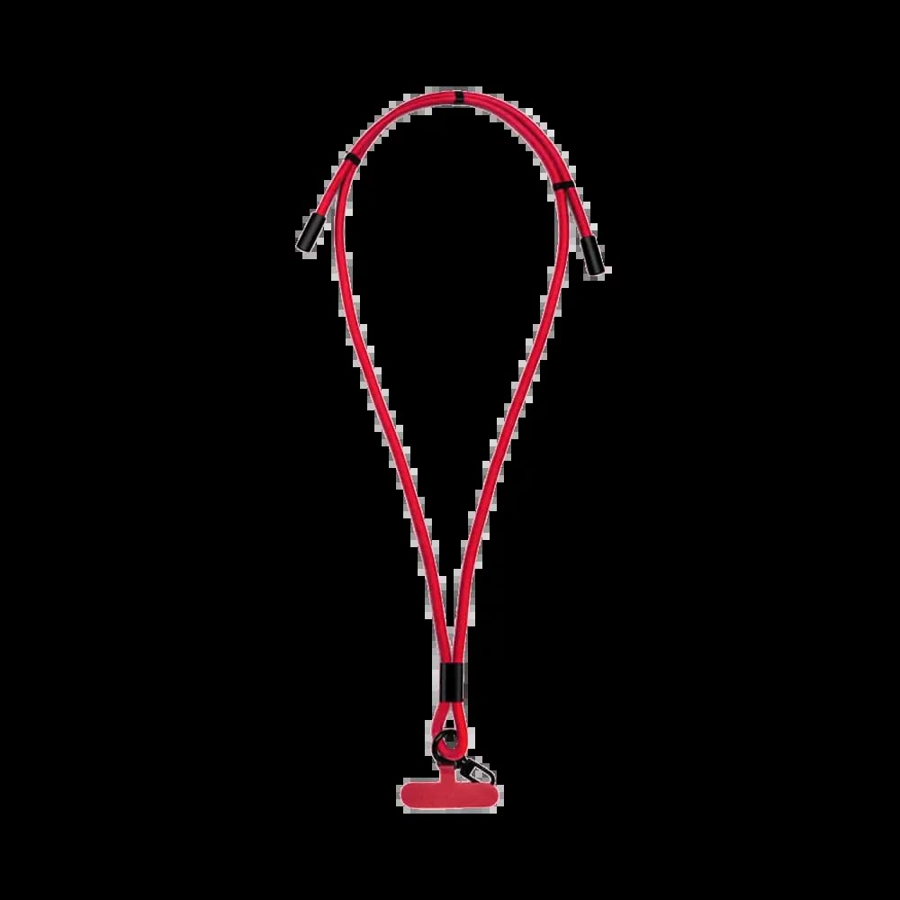 Tour de Cou Smartphone avec Câble Type-C vers Type-C Rouge