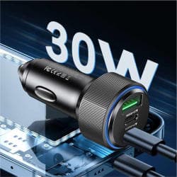 Chargeur Allume-Cigare Yesido 60W Noir