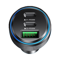 Chargeur Allume-Cigare Yesido 60W Noir